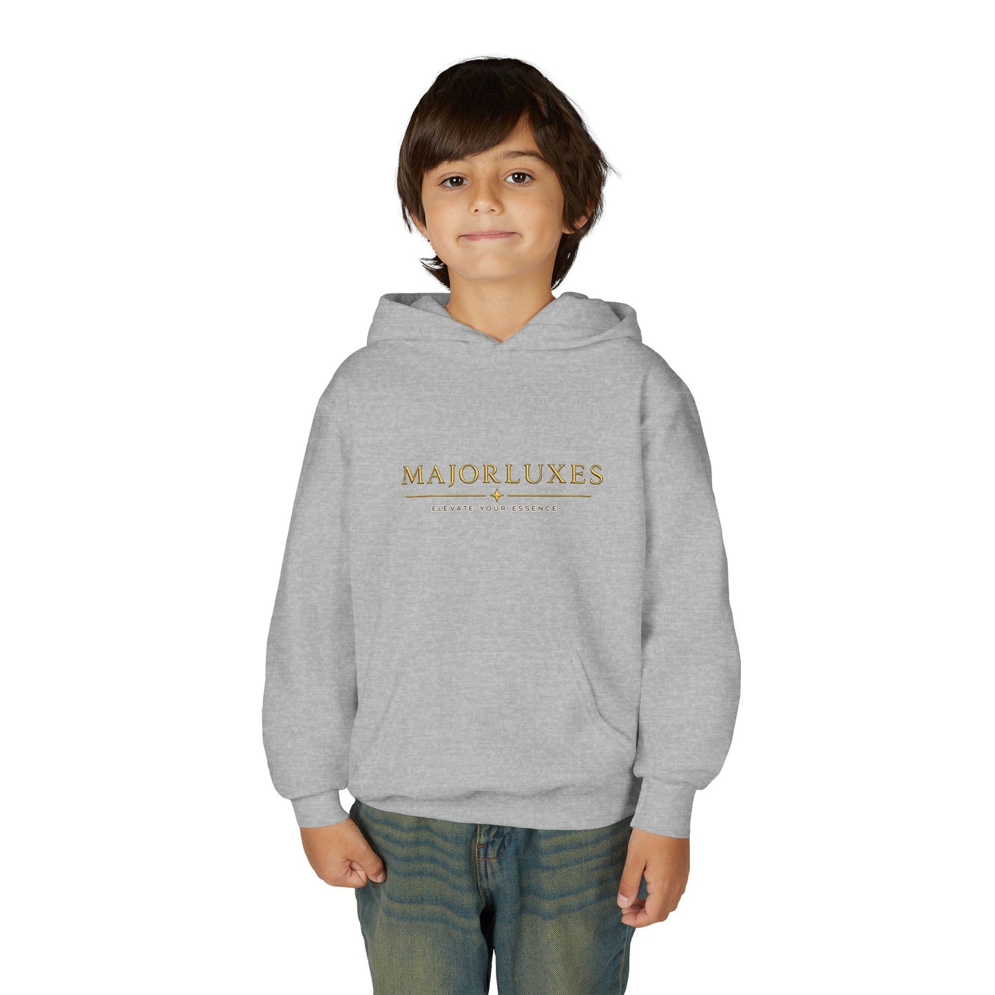 Youth Hoodie — MAJORLUXES Gold Logo Streetwear Pullover