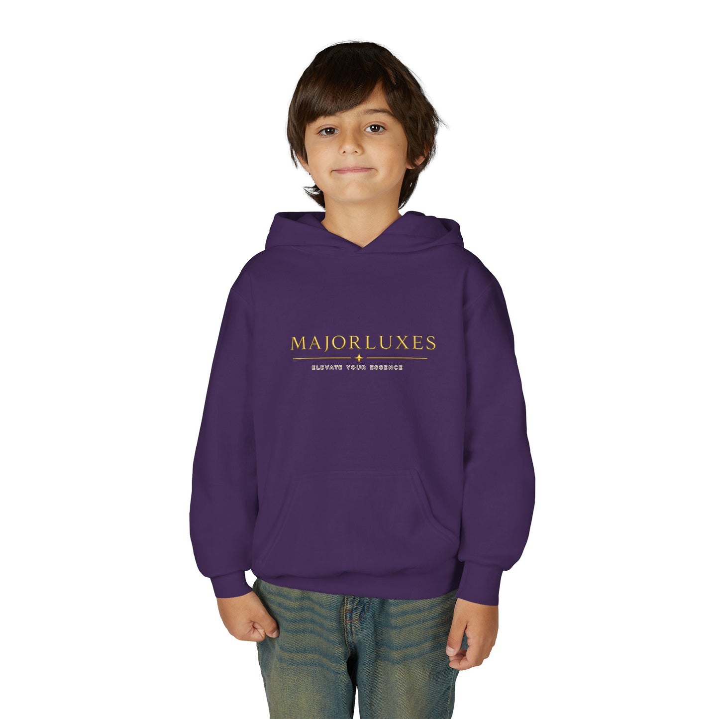 Youth Hoodie — MAJORLUXES Gold Logo Streetwear Pullover