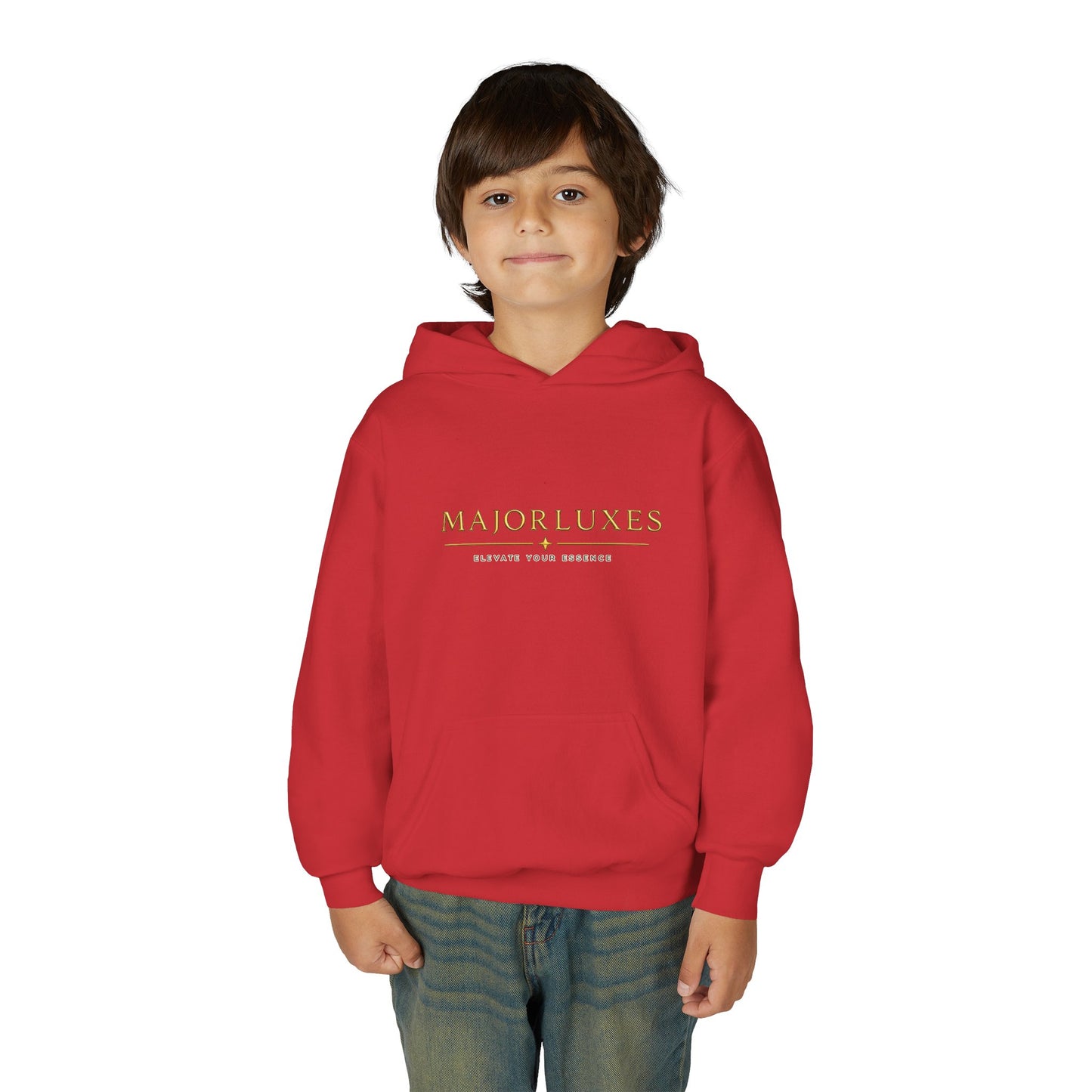 Youth Hoodie — MAJORLUXES Gold Logo Streetwear Pullover