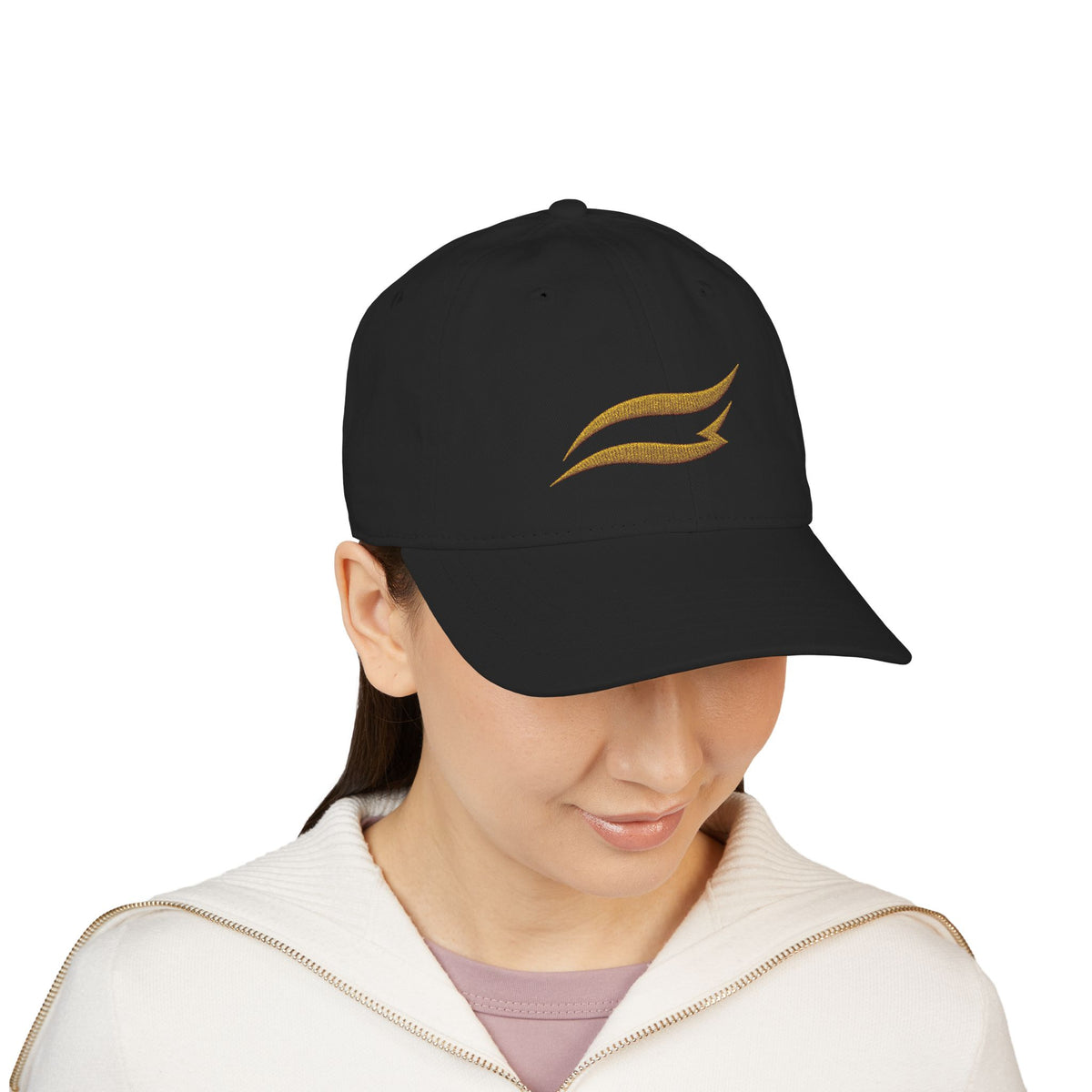 Majorluxes Golden Wave Embroidered Baseball Cap