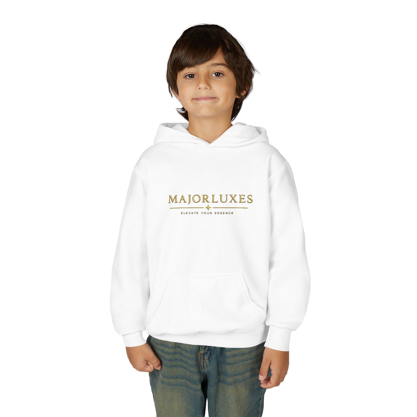Youth Hoodie — MAJORLUXES Gold Logo Streetwear Pullover