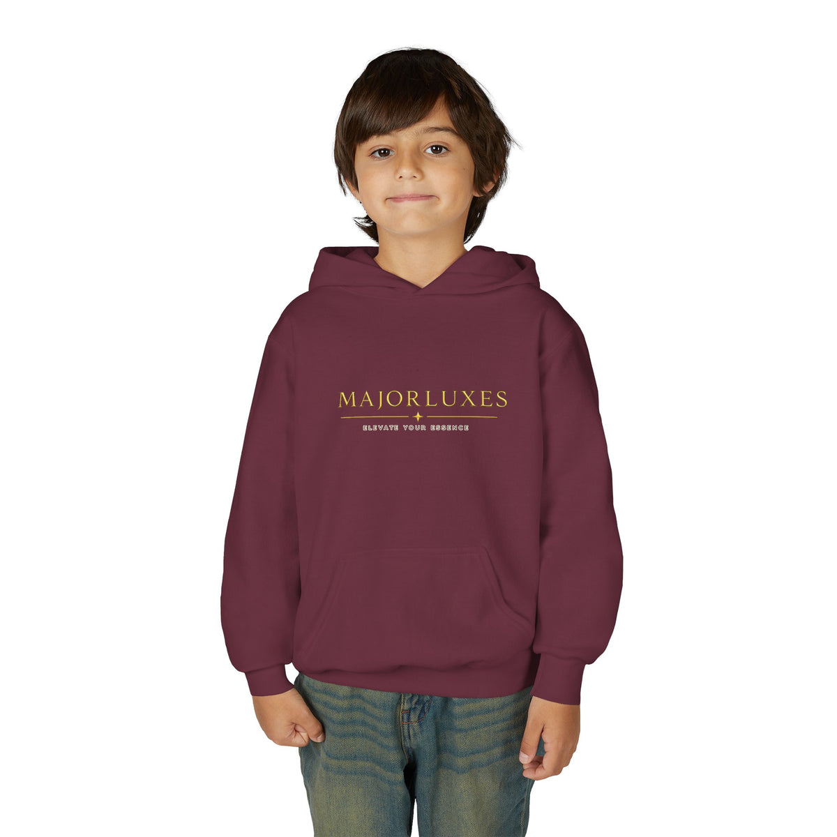 Youth Hoodie — MAJORLUXES Gold Logo Streetwear Pullover