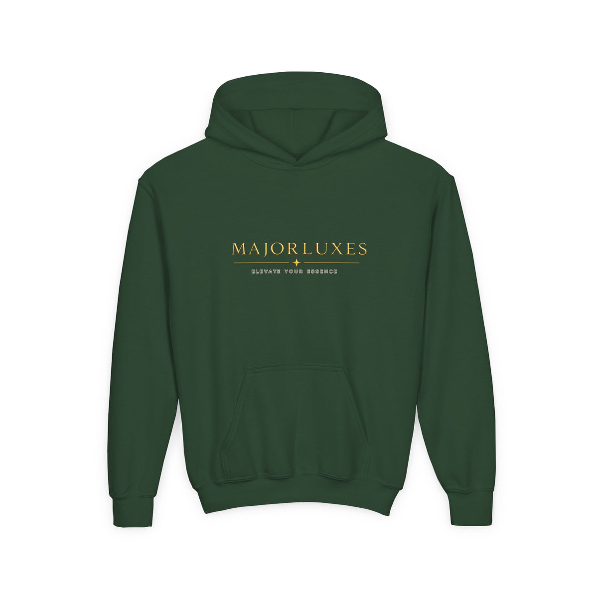 Youth Hoodie — MAJORLUXES Gold Logo Streetwear Pullover