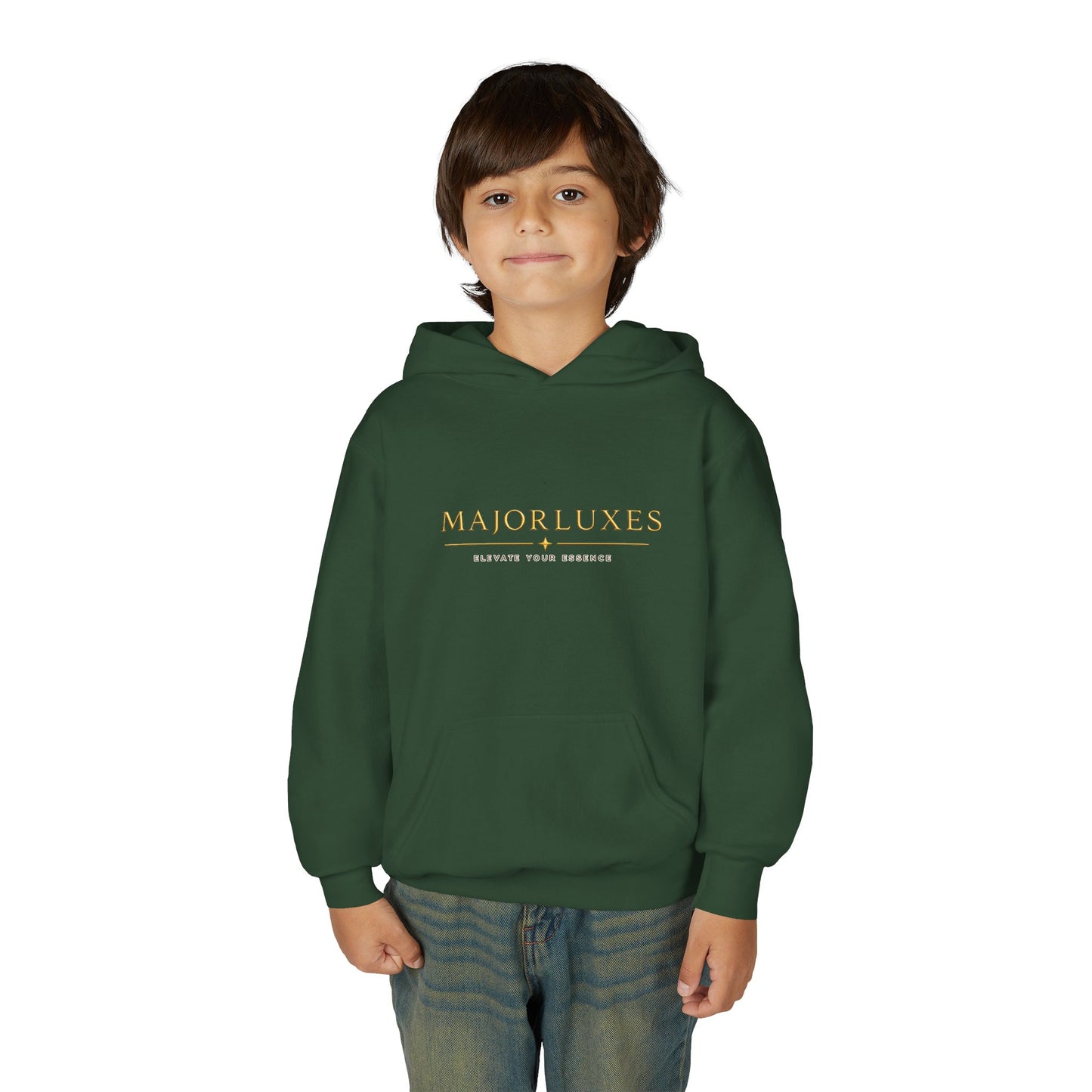 Youth Hoodie — MAJORLUXES Gold Logo Streetwear Pullover