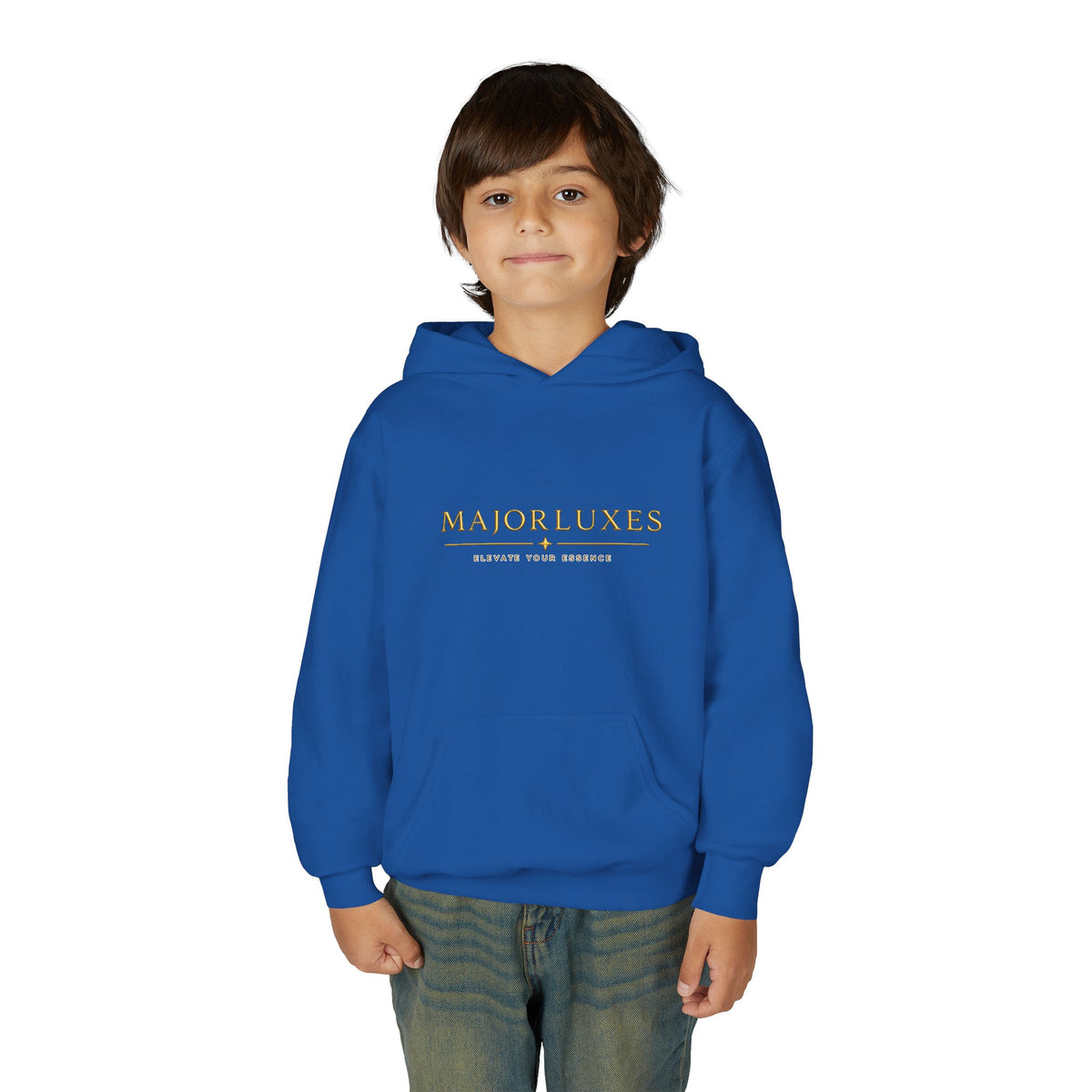 Youth Hoodie — MAJORLUXES Gold Logo Streetwear Pullover