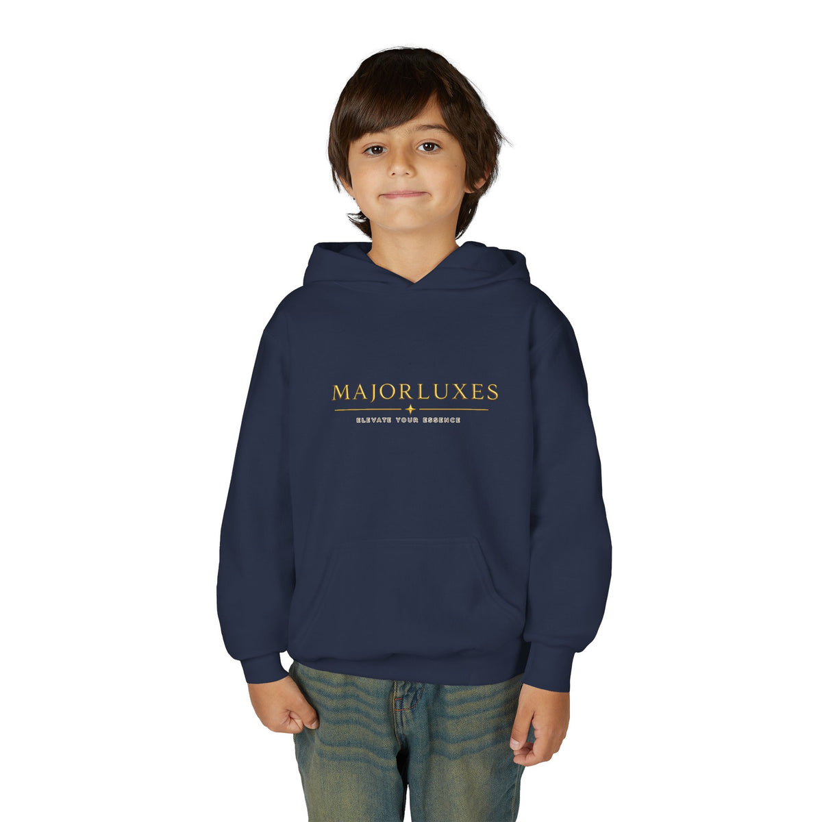 Youth Hoodie — MAJORLUXES Gold Logo Streetwear Pullover