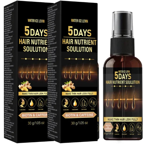 RootVital™ Biotin & Caffeine Hair Growth Elixir – Rosemary & Turmeric Infused Oil for Fuller, Stronger & Healthier-Looking Hair