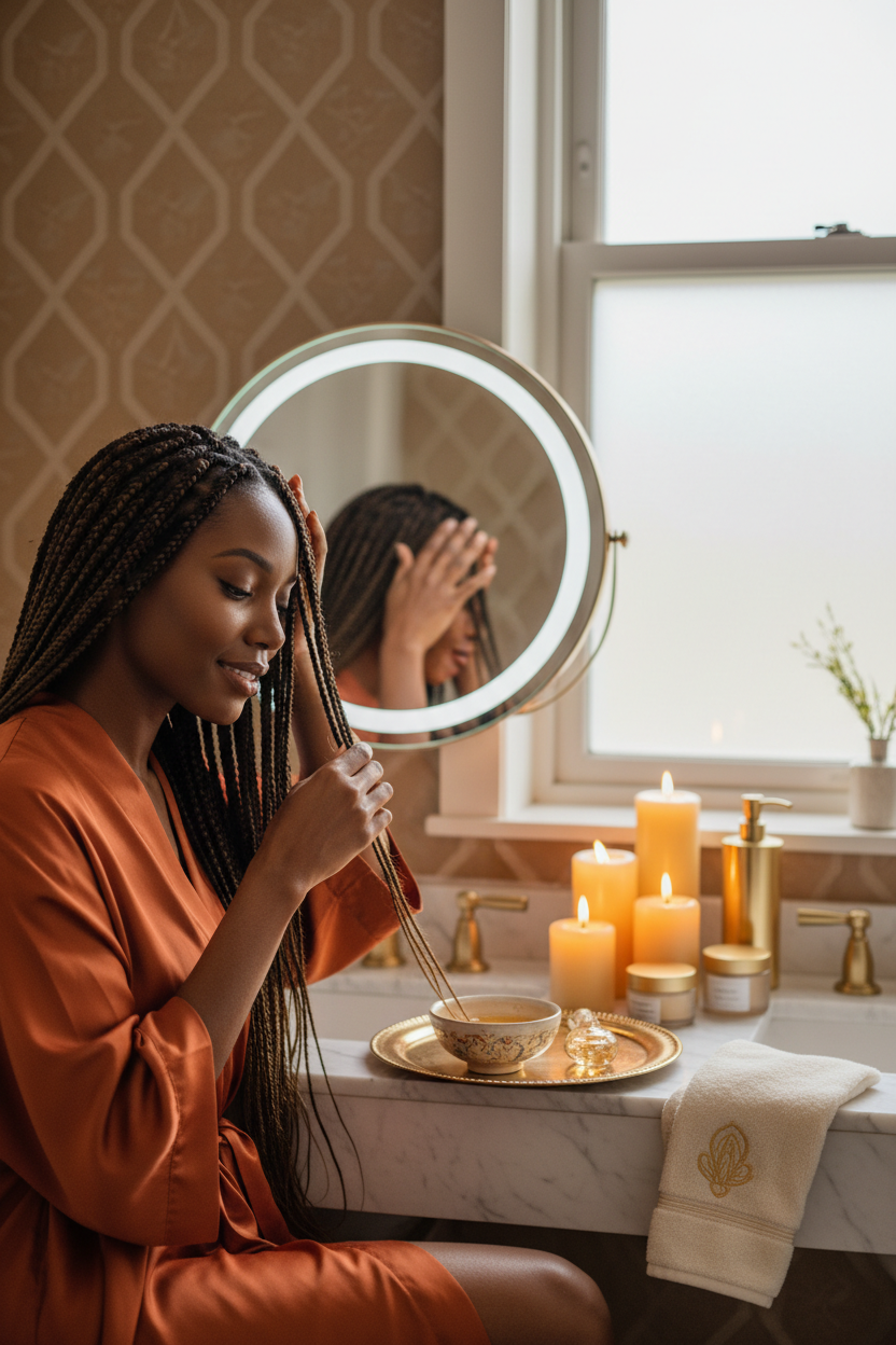 Luxury spa vanity